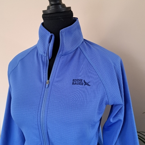 Eddie Bauer Activator Grid Fleece Half Zip Pullover Blue Women's XS Active Top - Picture 9 of 16